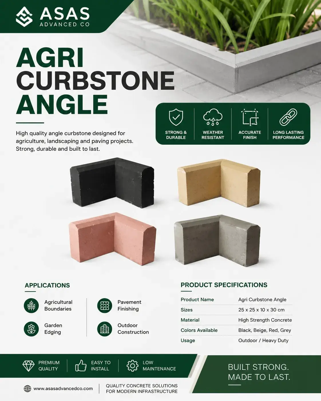 ASAS Advanced Co concrete block production factory in Saudi Arabia