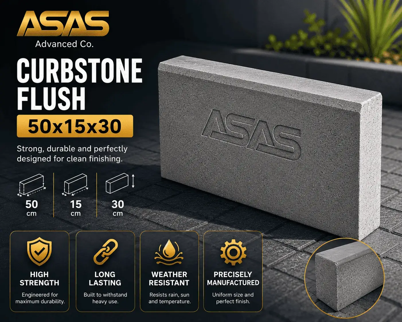 ASAS Advanced Co concrete block production factory in Saudi Arabia