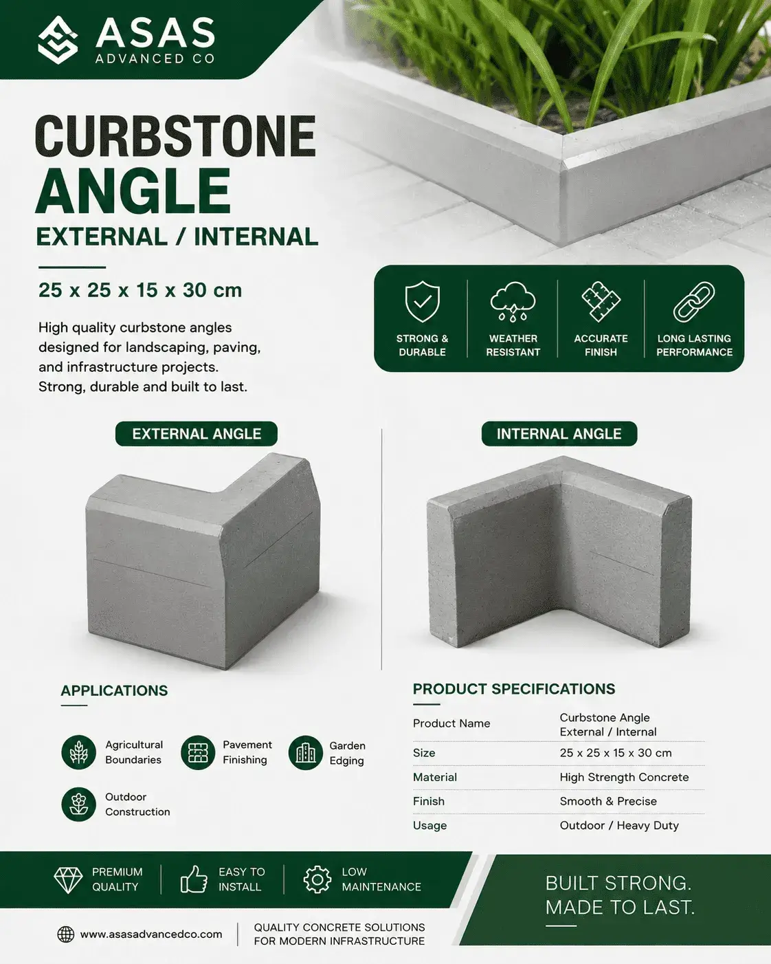 ASAS Advanced Co concrete block production factory in Saudi Arabia