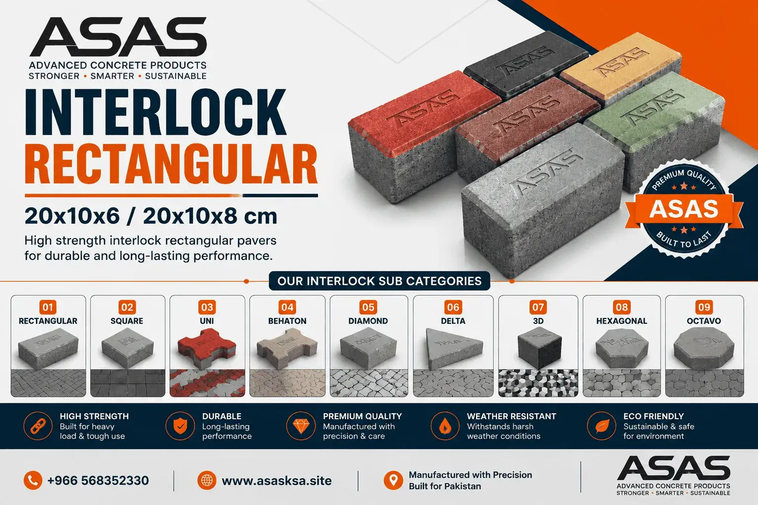 Agha Hussnain Quality ASAS Advanced Co concrete block production factory in Saudi Arabia