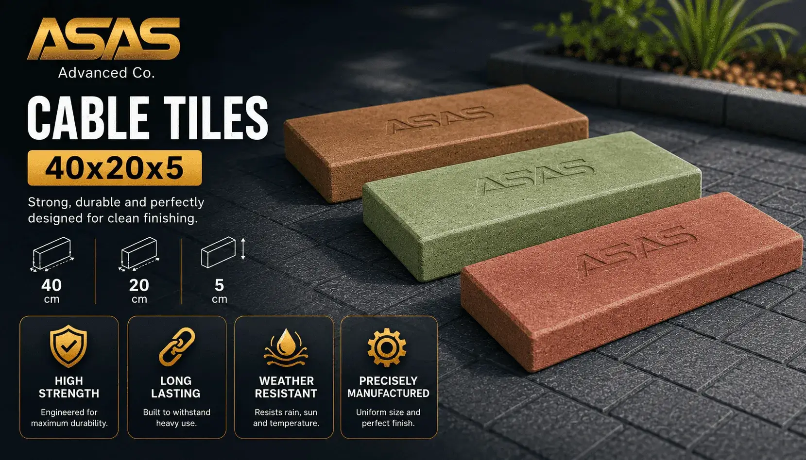 Rectangular Interlock Paver Tiles
