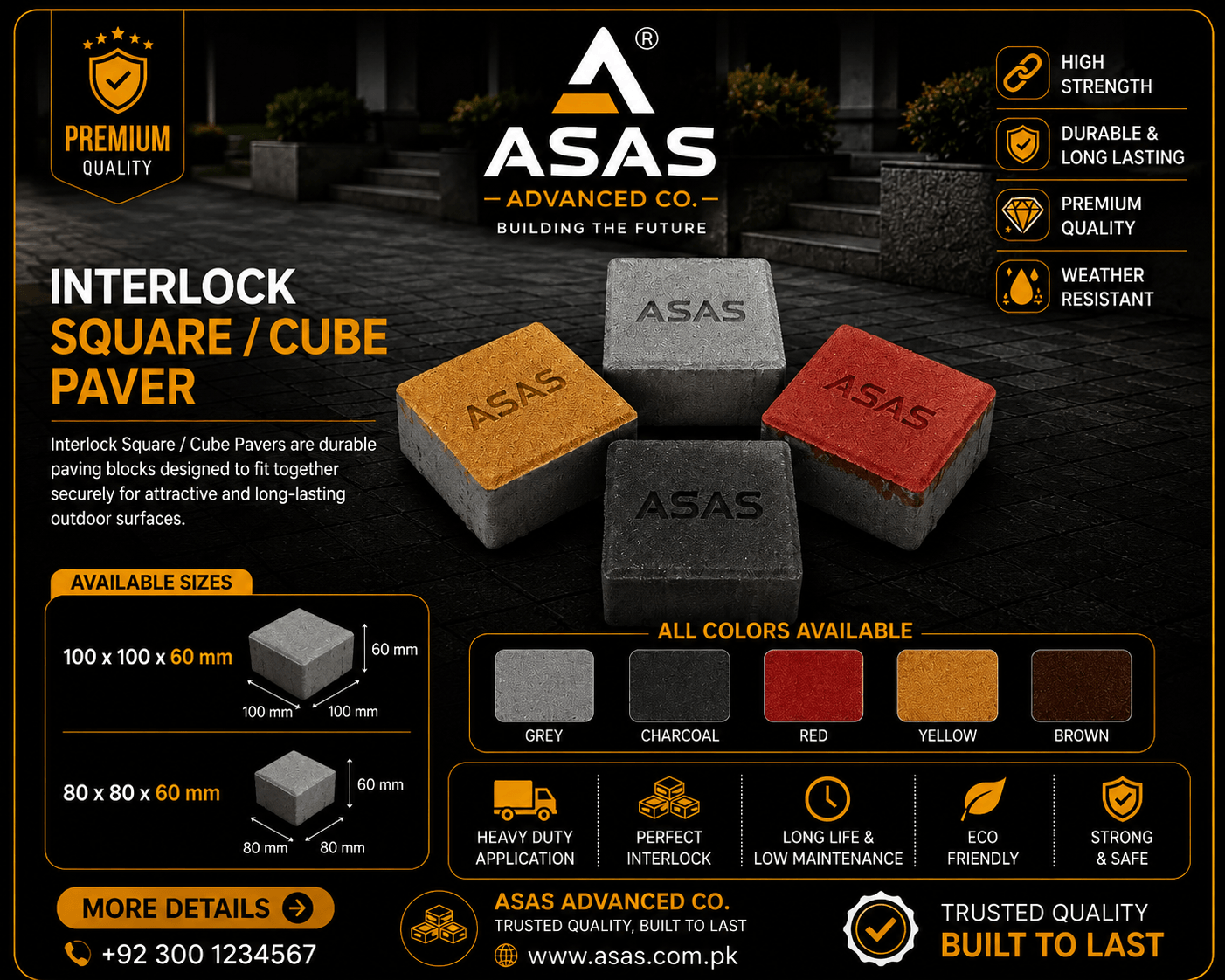ASAS Advanced Co concrete block production factory in Saudi Arabia