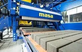 ASAS Advanced Co concrete block production factory in Saudi Arabia